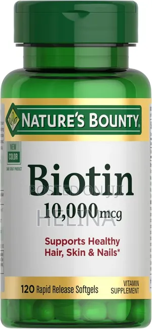 Photo - Biotin 10,000 Mg Supports Healthy Hair ,Skin Nails 120 Softgels