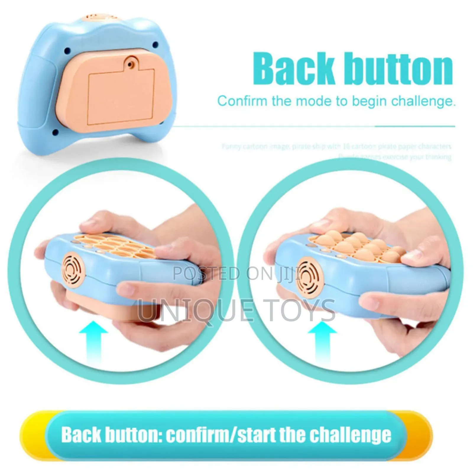 Teddy Quick Push Pop-It Game Console