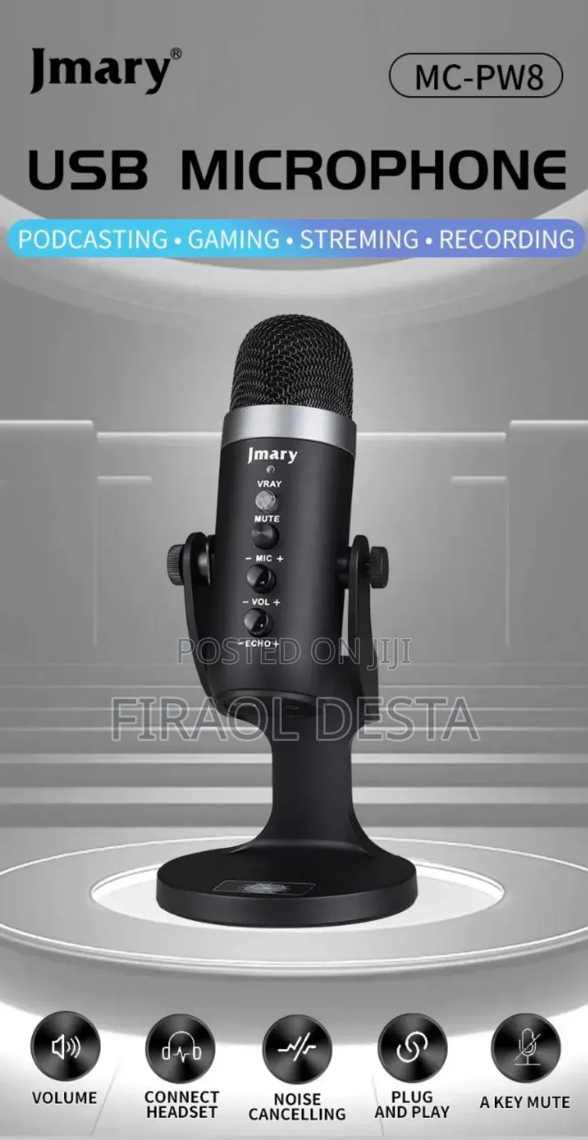 Jmary Mc-Pw8 Usb Microphone.