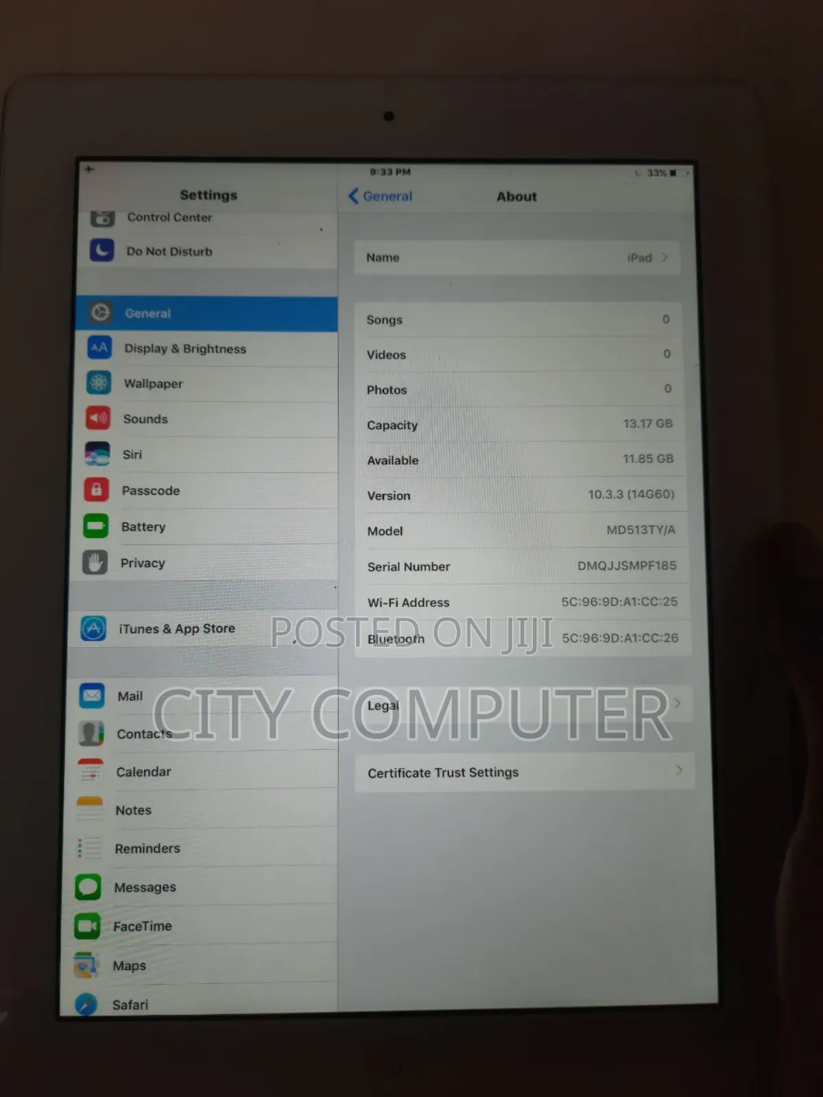 New Apple iPad Wi-Fi 16 GB White