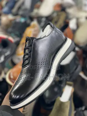 Men's Black Casual Leather Shoe