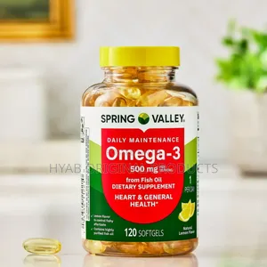 Photo - Spring Valley Omega-3 Dietary Supplement Lemon Flavor, 500 Mg,