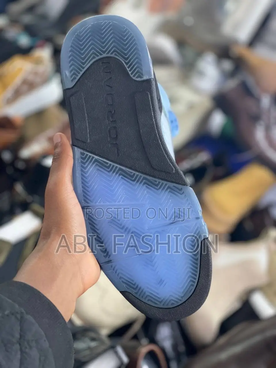 Air Jordan 5 Blue X Black Sole Premium