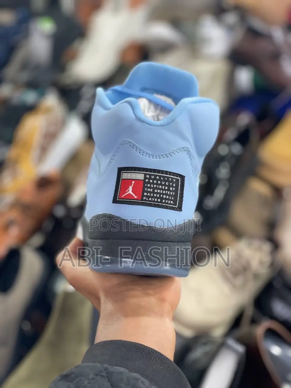 Air Jordan 5 Blue X Black Sole Premium