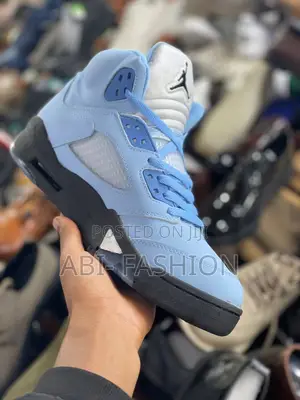 Air Jordan 5 Blue X Black Sole Premium