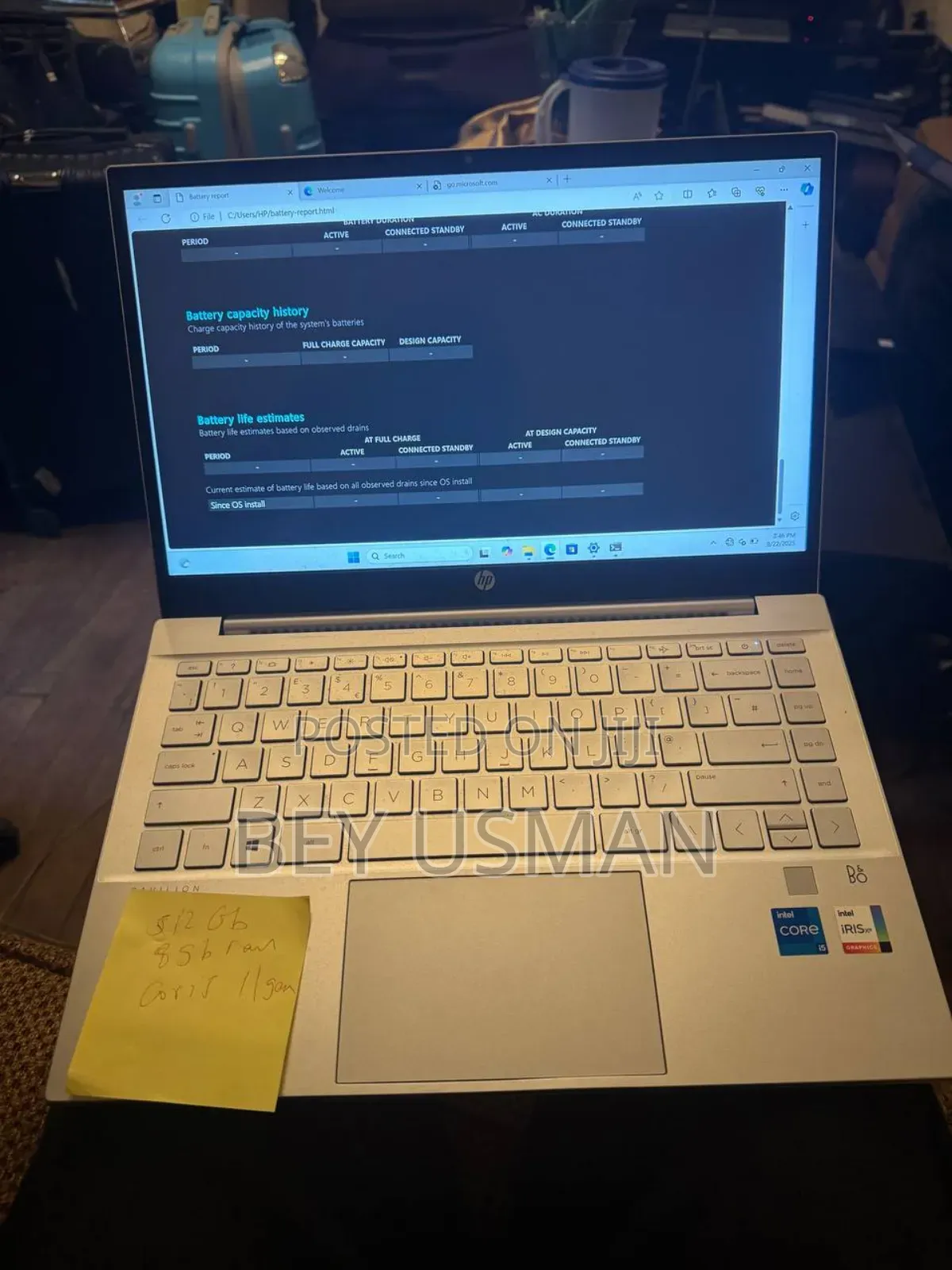 Laptop HP 14-Dq1025cl 8GB Intel Core I5 SSD 512GB