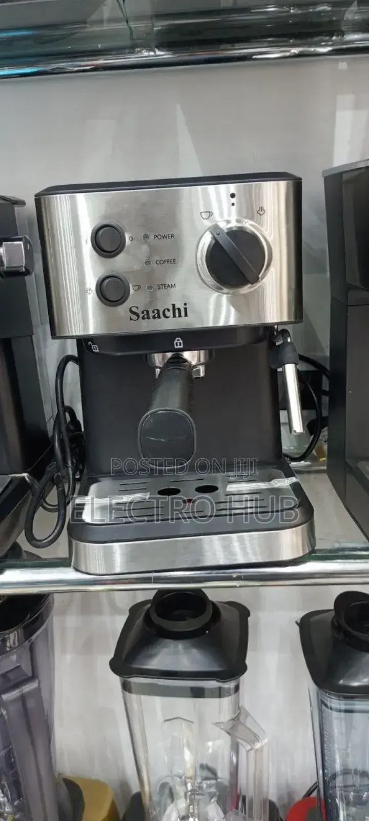 Saachi (የቡና ማፊያ )Espresso Coffee Maker(Steam Milk Frother Machine)