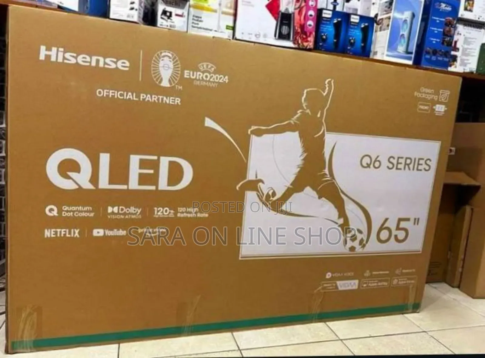 °•Hisence 65" Qled Tv Q6 (New Model) Free Delivery 5year Warranty
