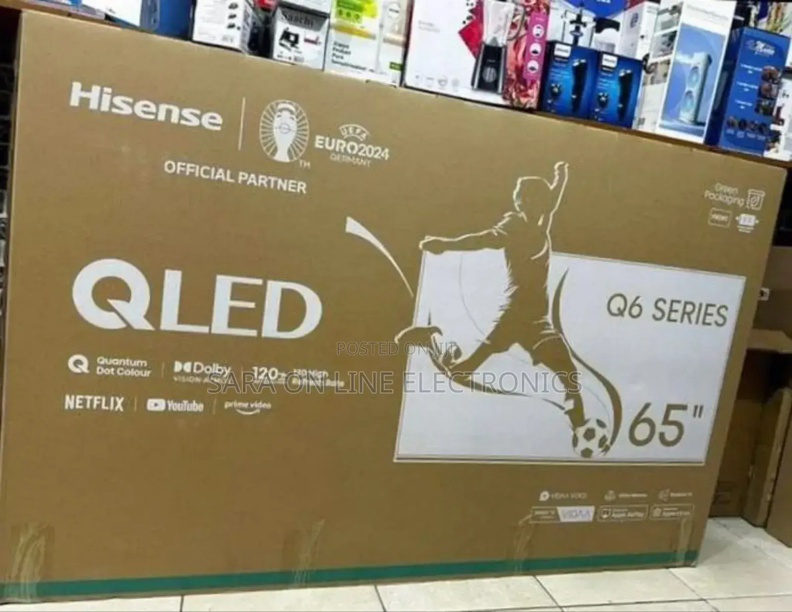 °•Hisence 65" Qled Tv Q6 (New Model) Free Delivery 5year Warranty