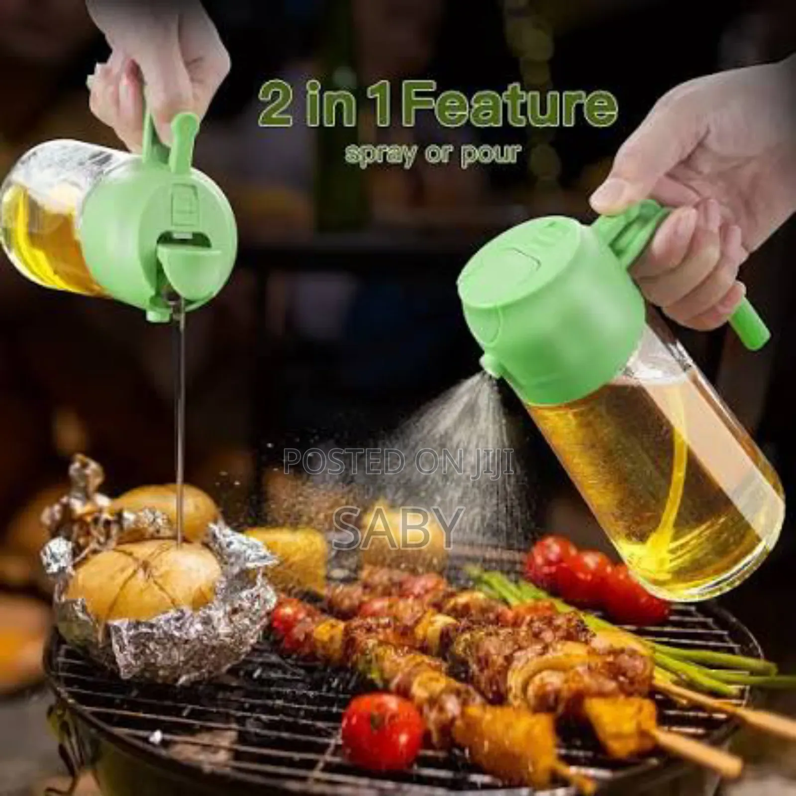 2in1 Features Oil Spray or Pour