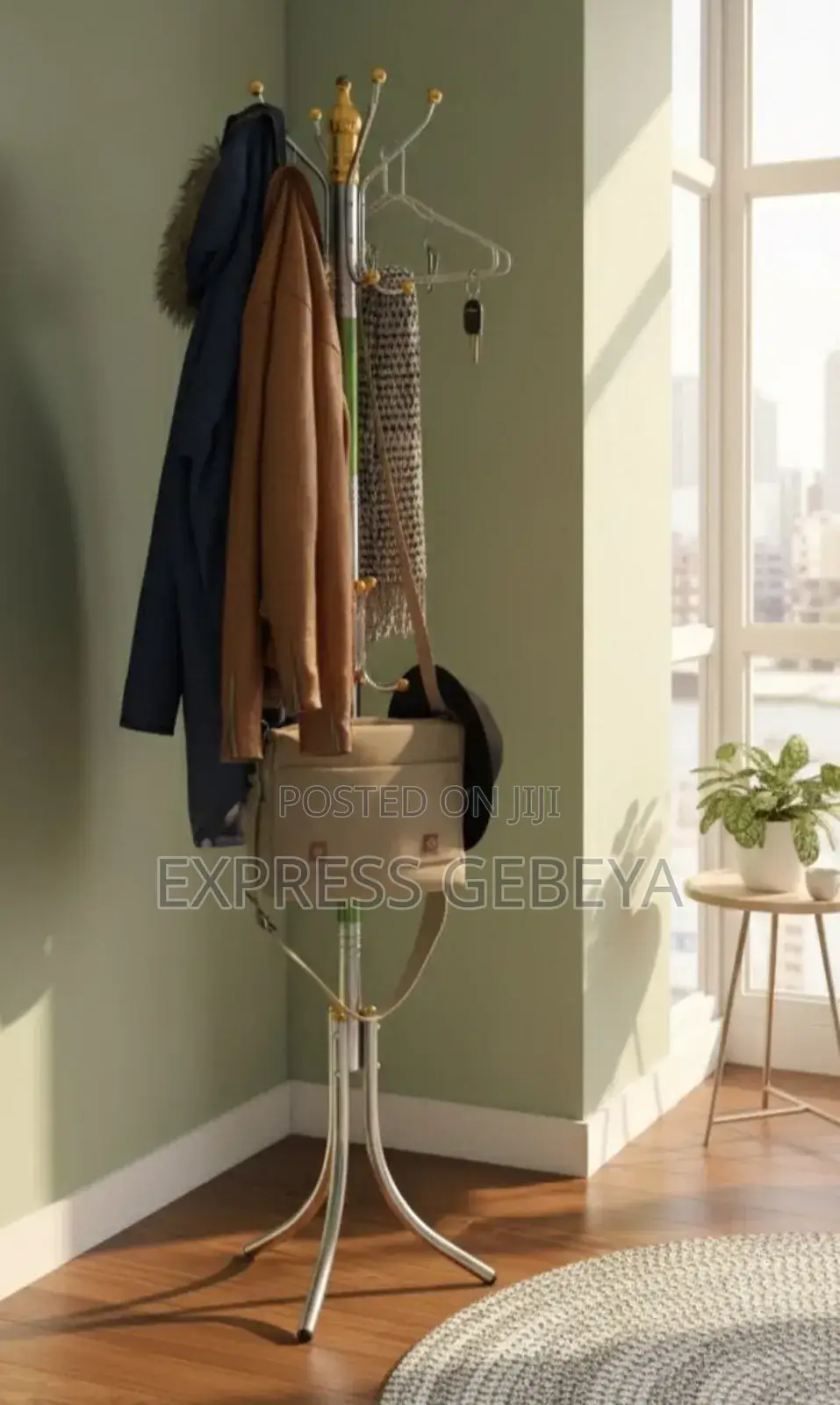 12 Hook Coat Hanging Stand
የኮት/የከረቫት/የስካርቭ፣ኮፍያ እና ቦርሳ መስቀያ