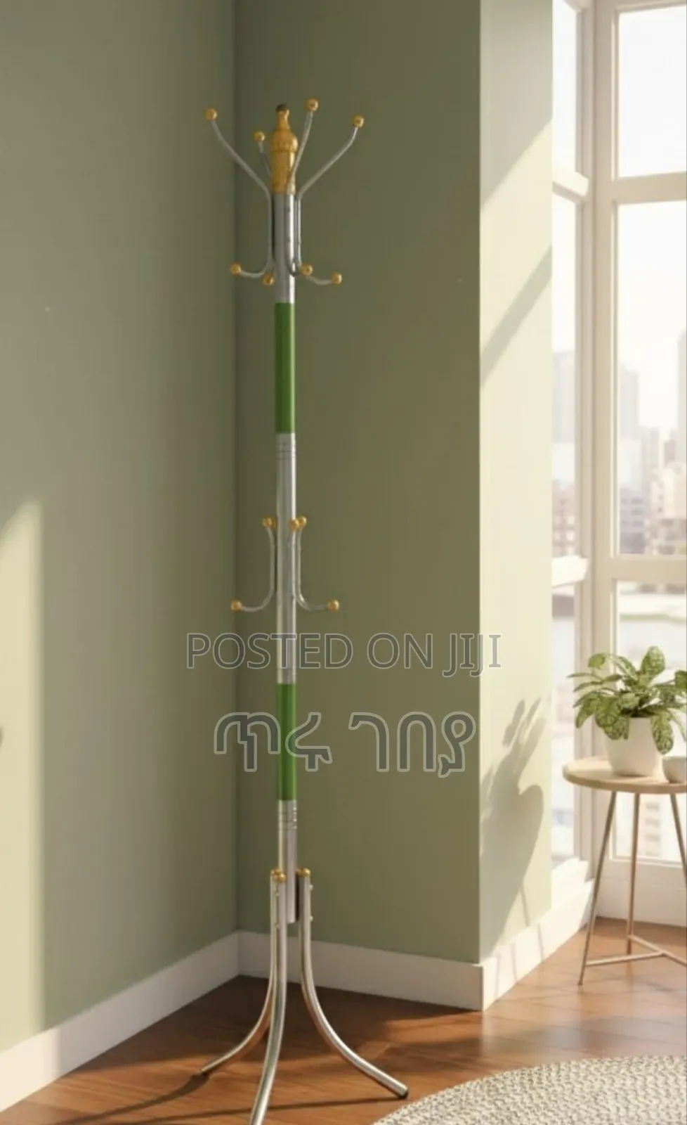 16 Hook Coat Hanging Stand
የኮት/የከረቫት/የስካርቭ፣ኮፍያ እና ቦርሳ መስቀያ