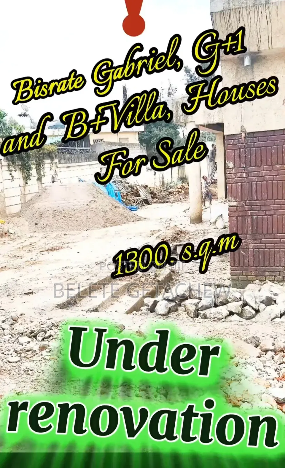 Bisrate Gabriel, G+1 and Villa House 1300sqm