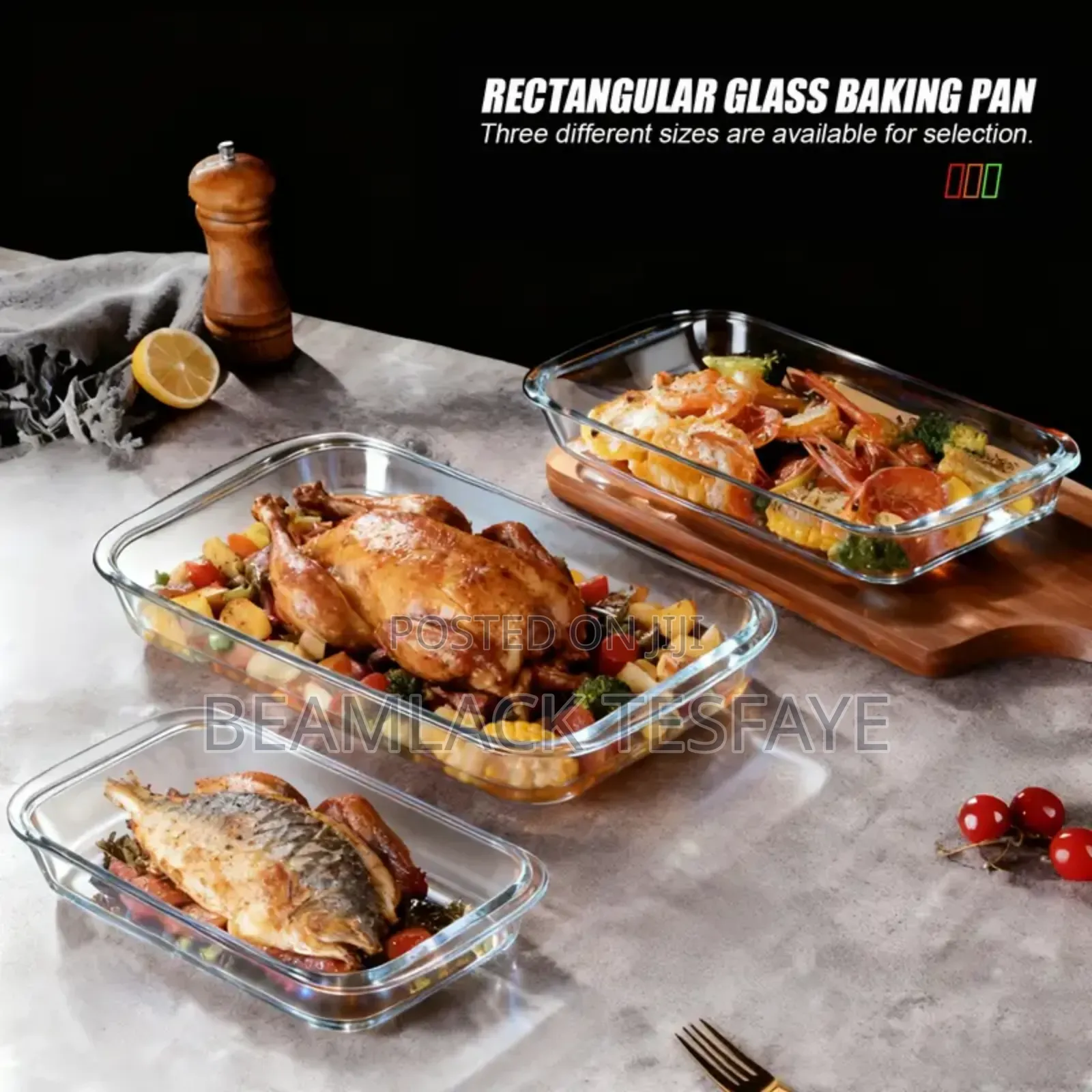 Glass Baking Dish for Oven Glass Pan for Cooking