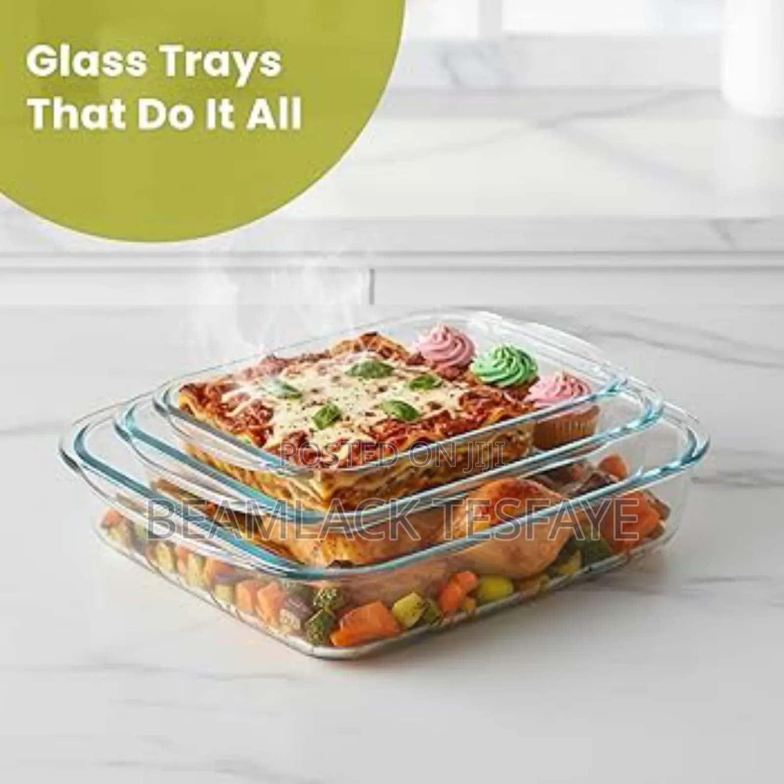 Glass Baking Dish for Oven Glass Pan for Cooking