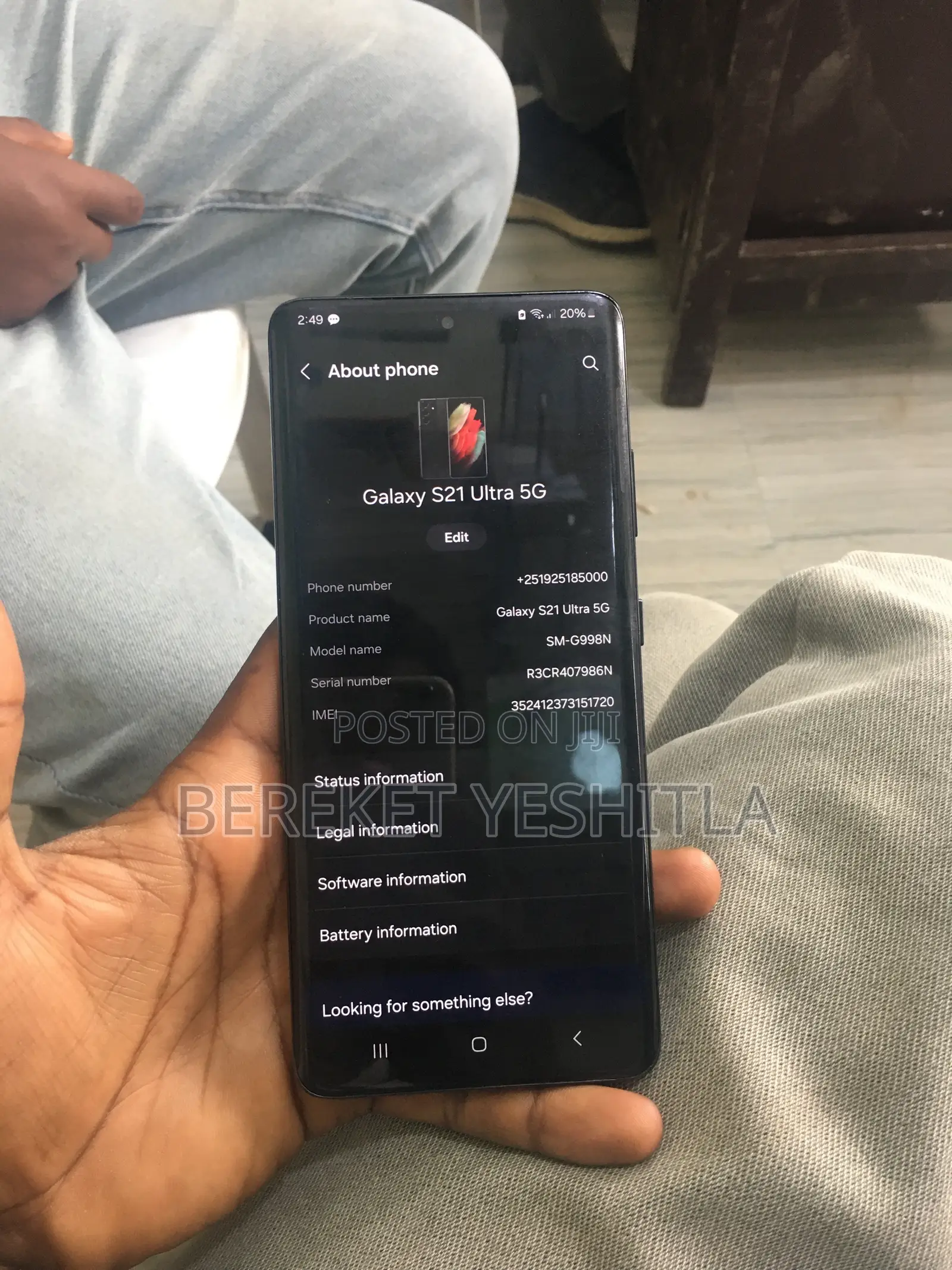 Samsung Galaxy S21 Ultra 5G 256 GB Black