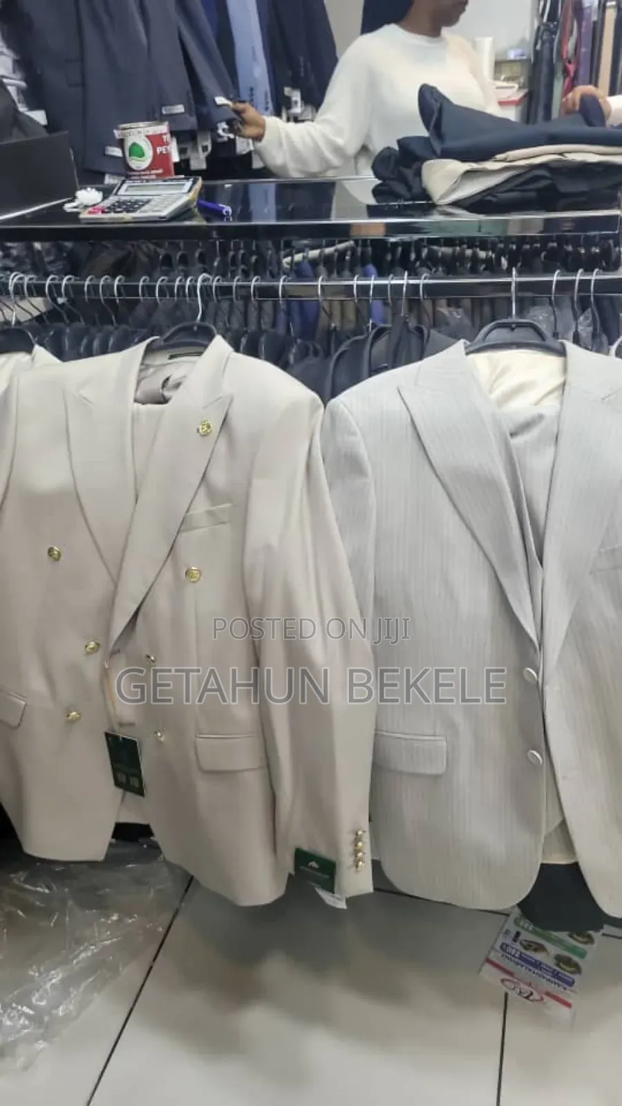 Men Suits Double Breasted Slim Fit