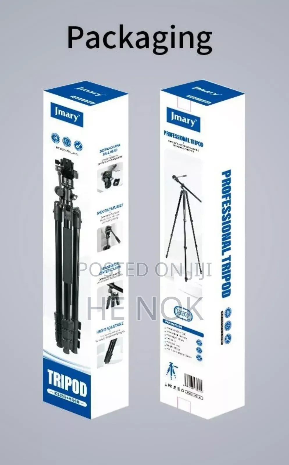Jmary Tripod Ks355+Hg60 Tripod 8kg Load Capacity