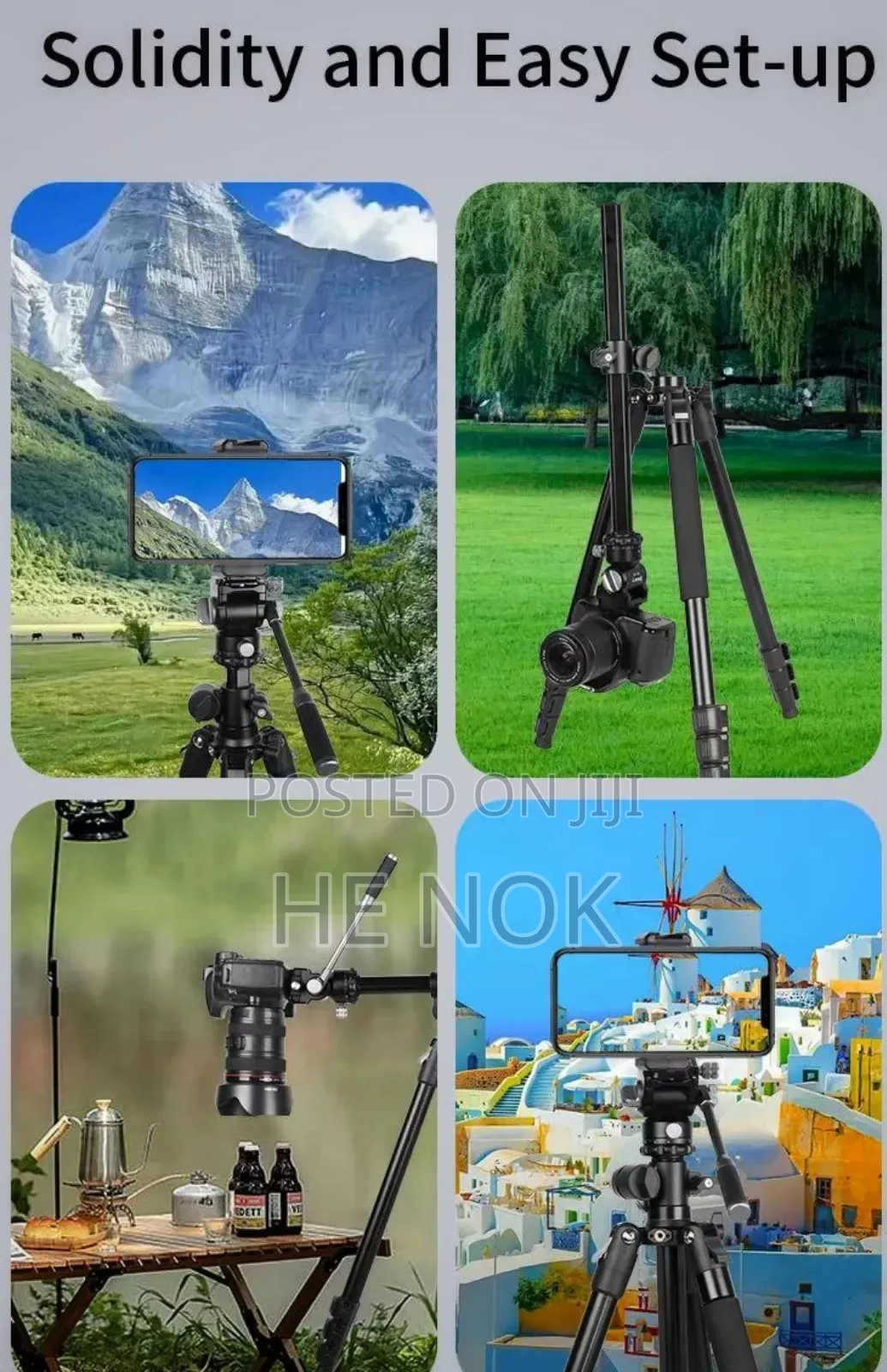 Jmary Tripod Ks355+Hg60 Tripod 8kg Load Capacity