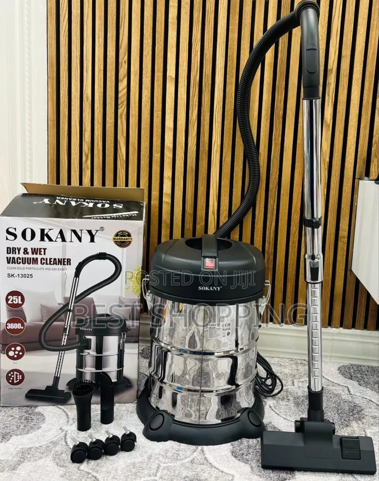 Sokany Dry and Wet Vacuum Cleaner 25 Liter