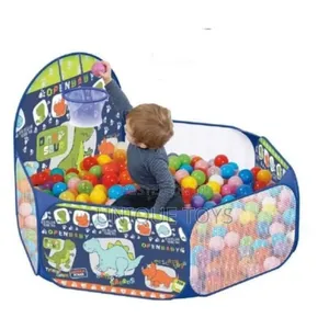 Photo - Pop-Up Ball Pool With Basketball Hoop -  Dinosaur-Themed