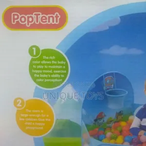 Pop-Up Ball Pool With Basketball Hoop -  Dinosaur-Themed