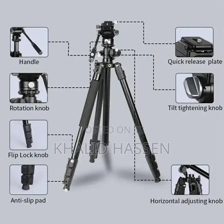 Jmary Ks355+ Hg60 Professional Tripod