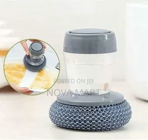 Soap Dispensing Pot Cleaning Brush