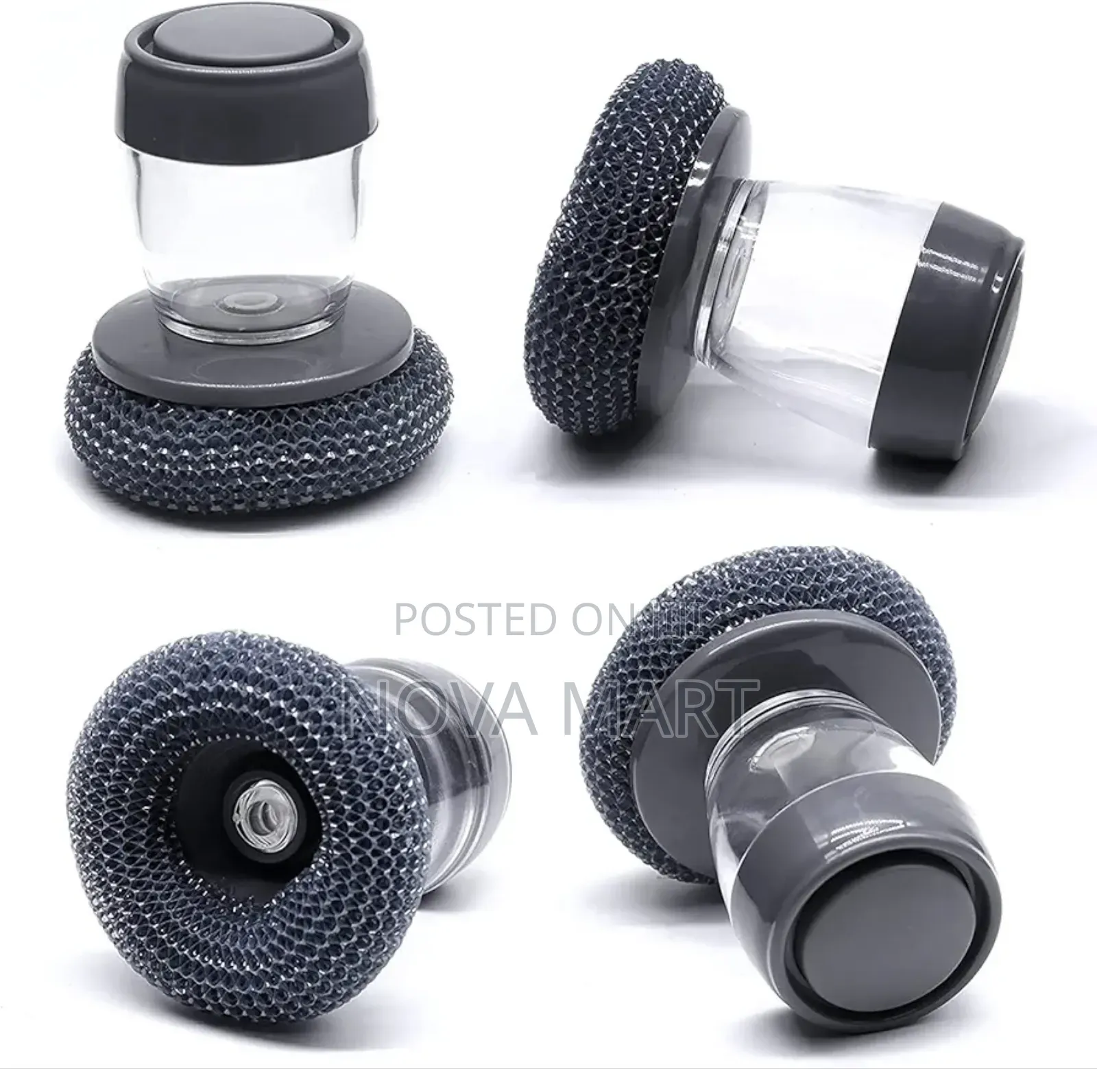 Soap Dispensing Pot Cleaning Brush