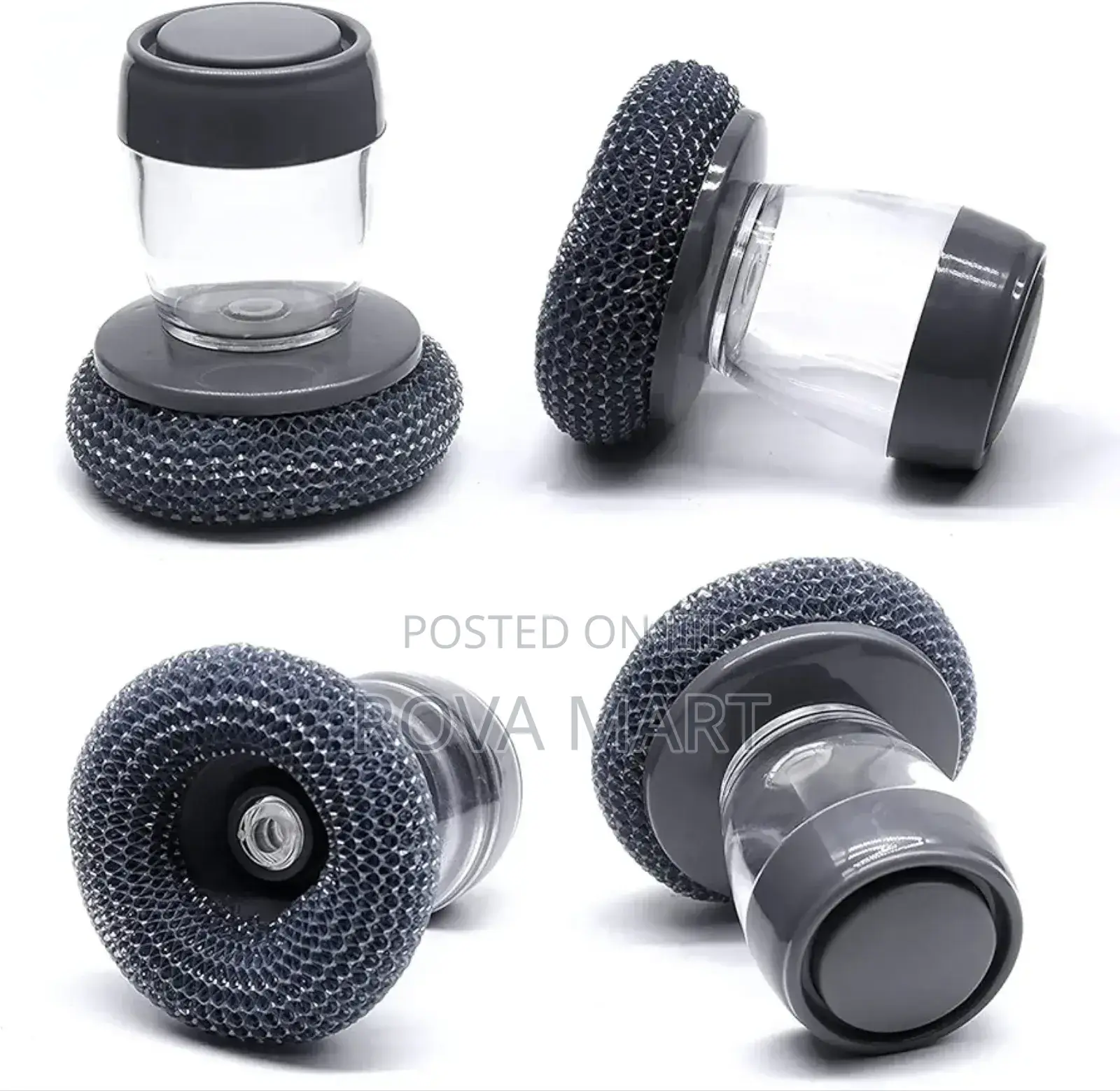 Soap Dispensing Pot Cleaning Brush