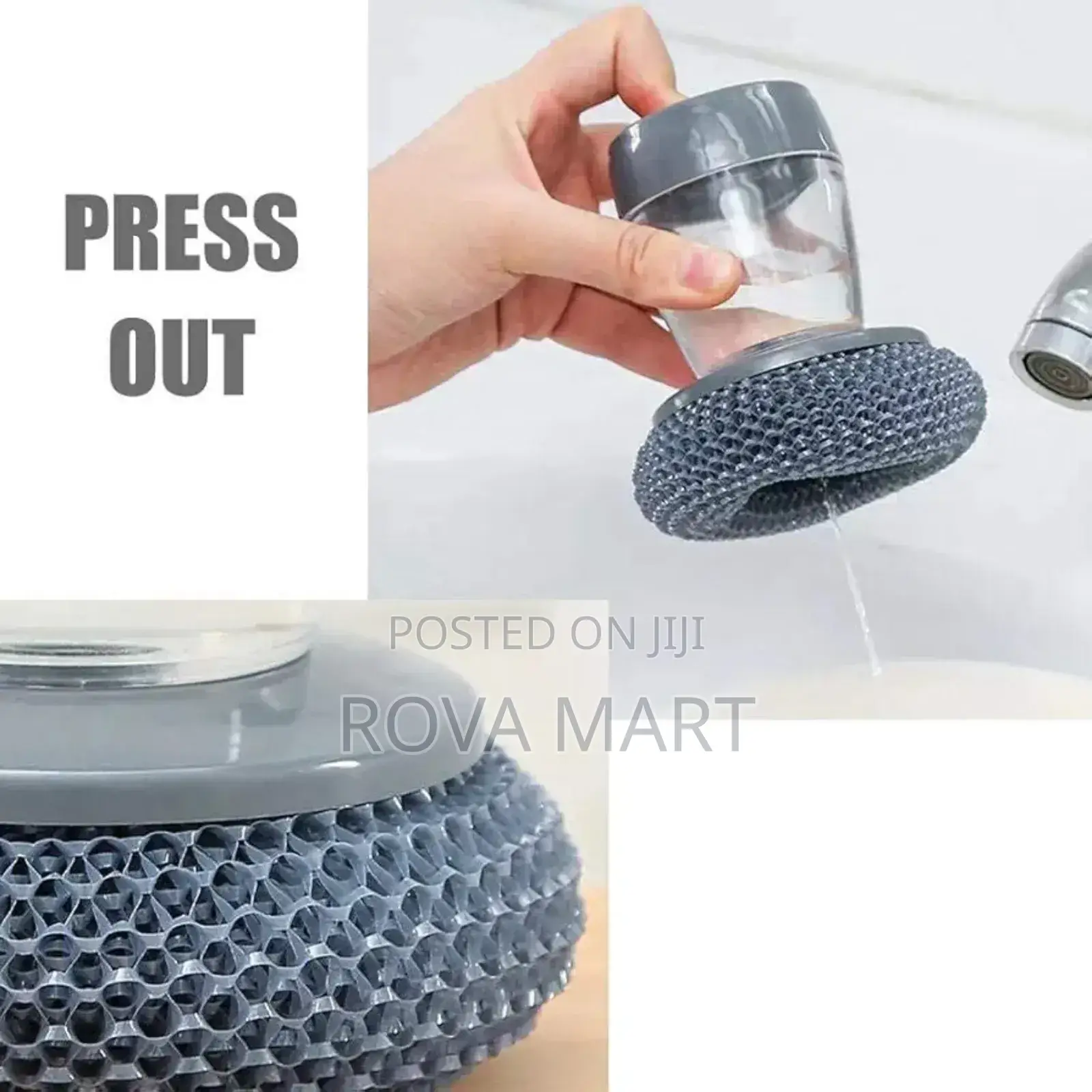 Soap Dispensing Pot Cleaning Brush