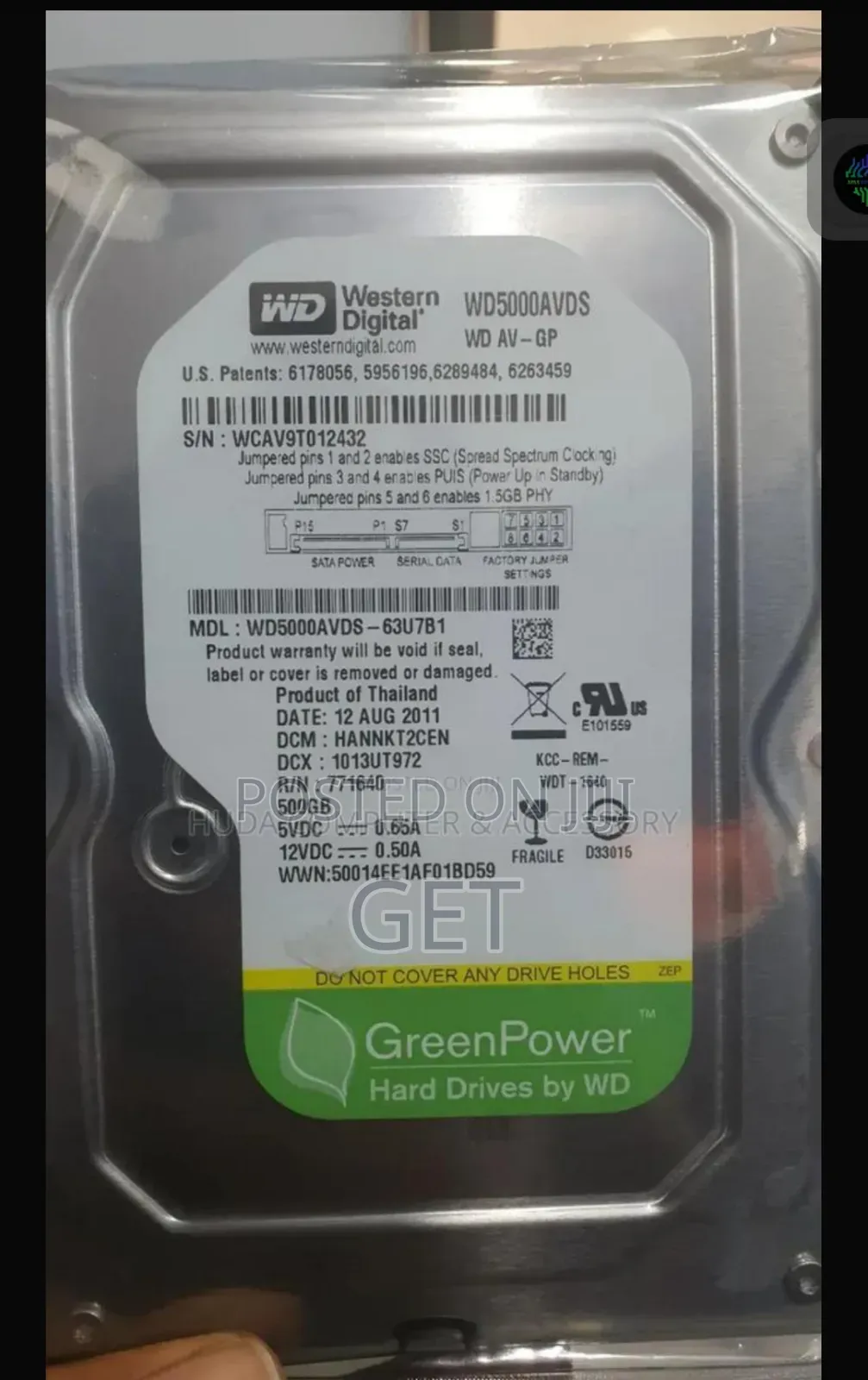 500gb Hard Disk for Desktop