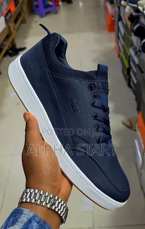 Photo - Lacoste Flat Lather Smooth Sho for Man's Blue Black Brown Color