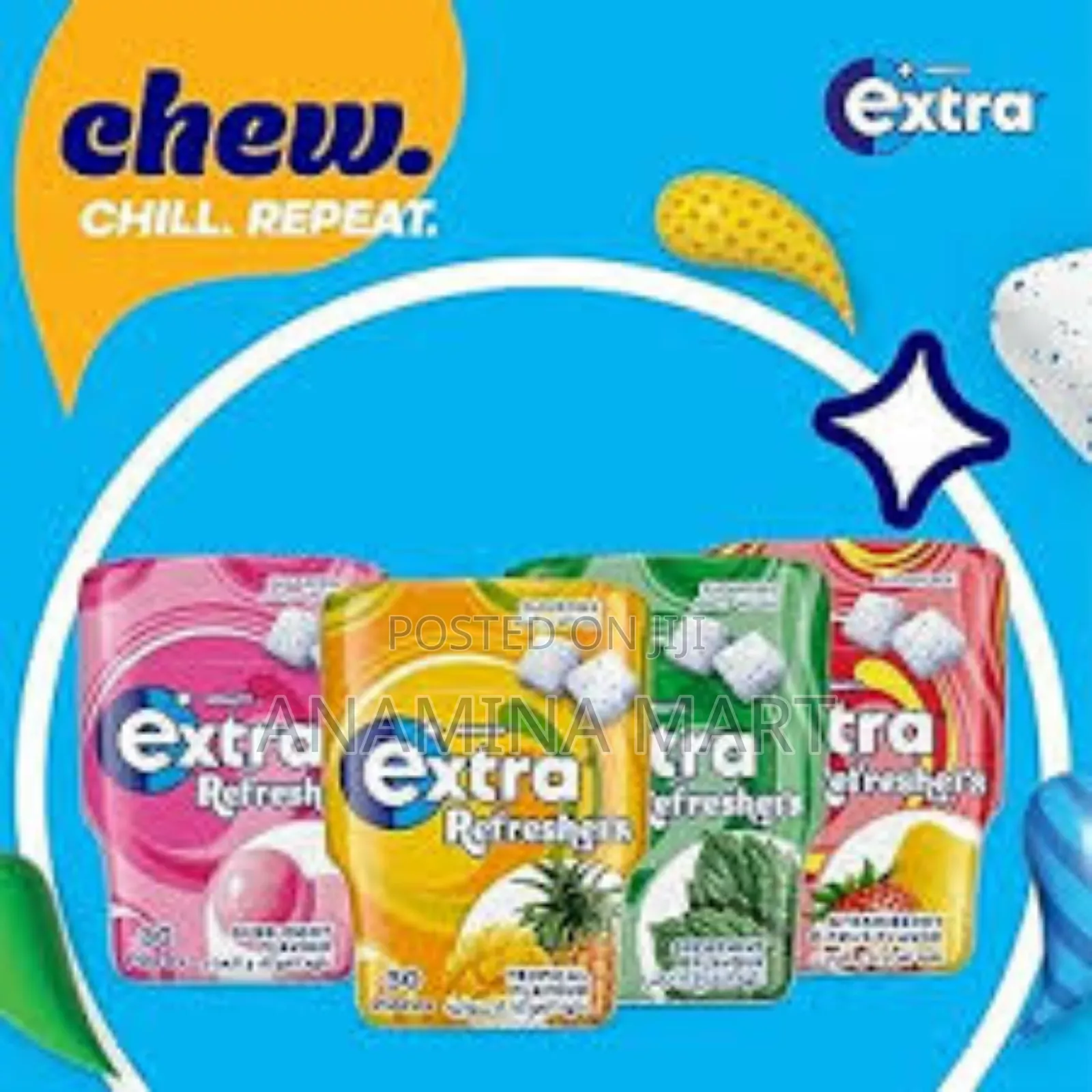 Extra Refreshers Sugar-Free Chewing Gum Bottles