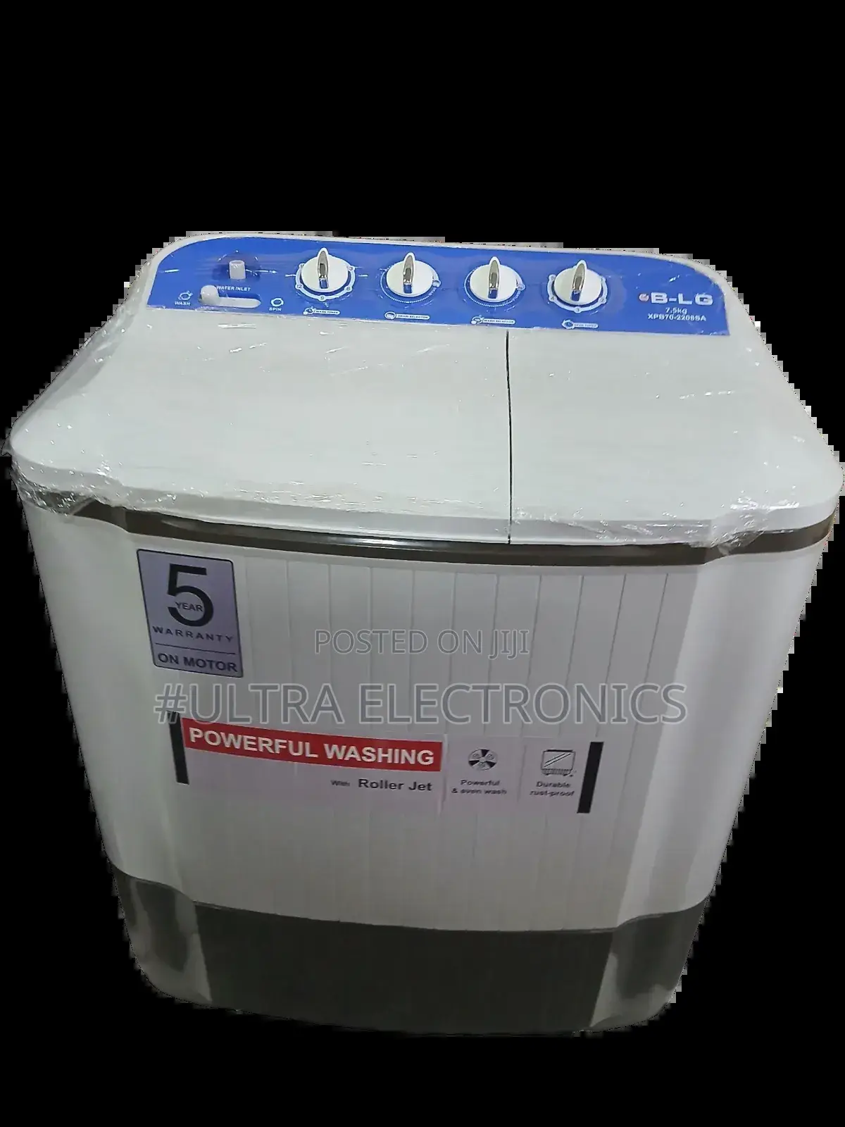 BLG Washing Machine Semi Automatic 7.5 Kg