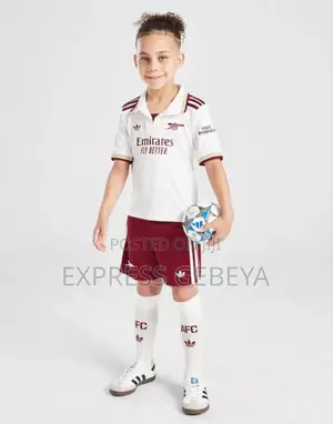 Original Adidas Arsenal 2025/26 Offical 3rd Kids Full Set የልጆች ማልያ