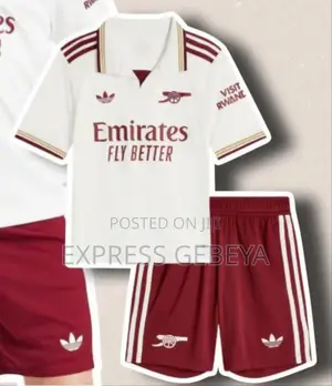 Original Adidas Arsenal 2025/26 Offical 3rd Kids Full Set የልጆች ማልያ