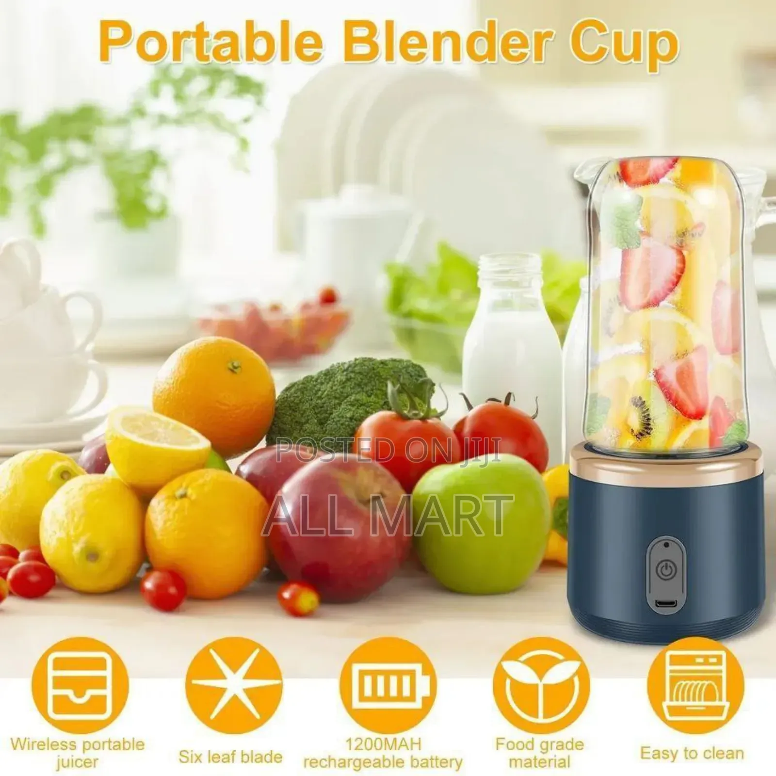 Wireless Portable Juicer With Extra Cup
