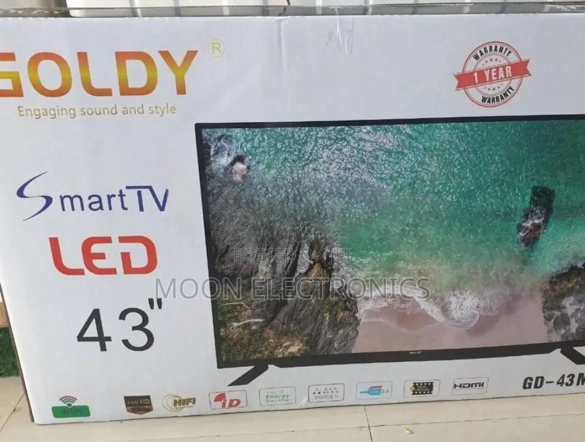 Goldy 43” Smart Tv – Sleek Design, Smart Features!