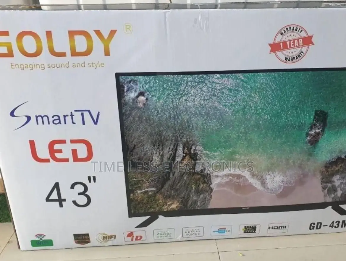 Goldy 43” Smart Tv – Sleek Design, Smart Features!