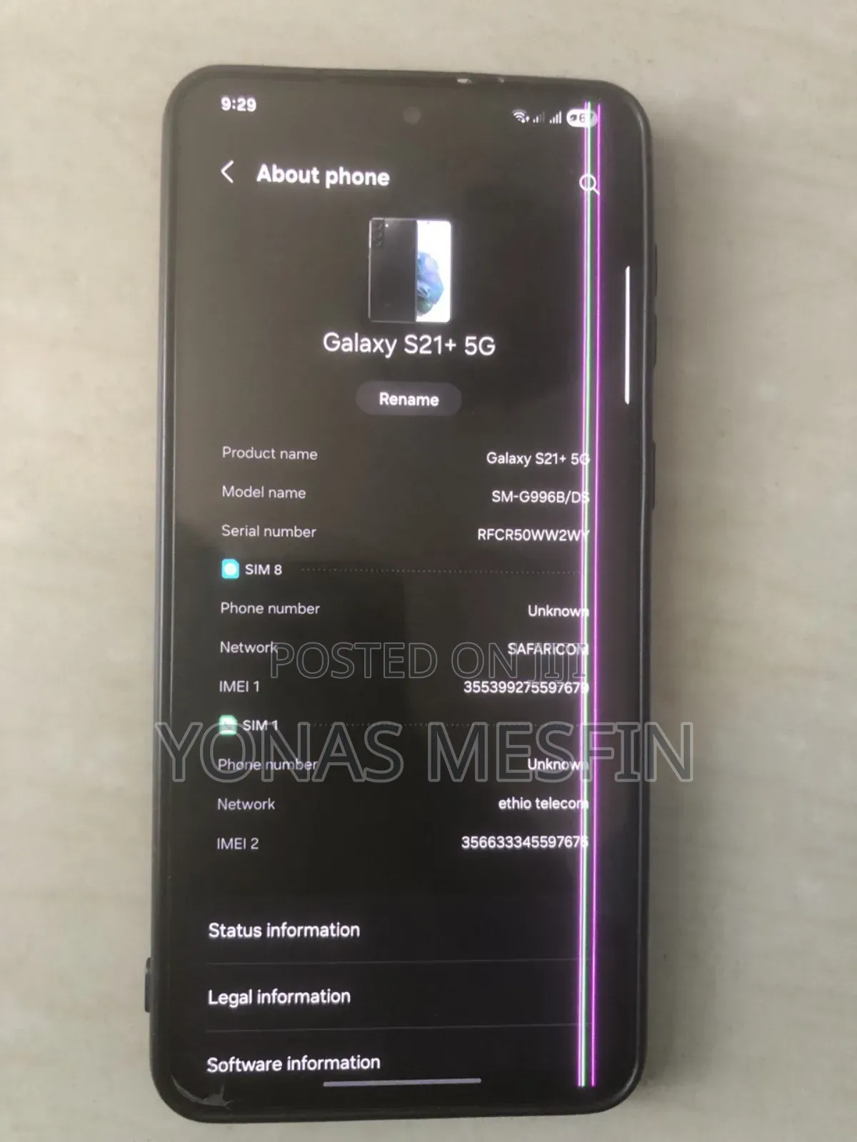 Samsung Galaxy S21 5G 256 GB Black