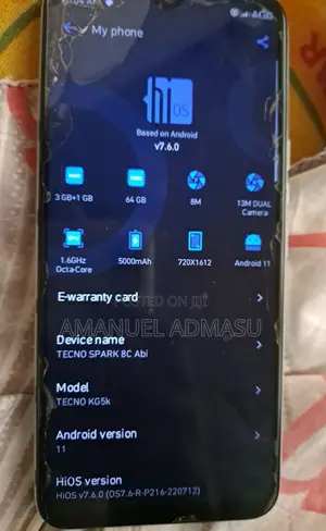 Tecno Spark 8C 64 GB White