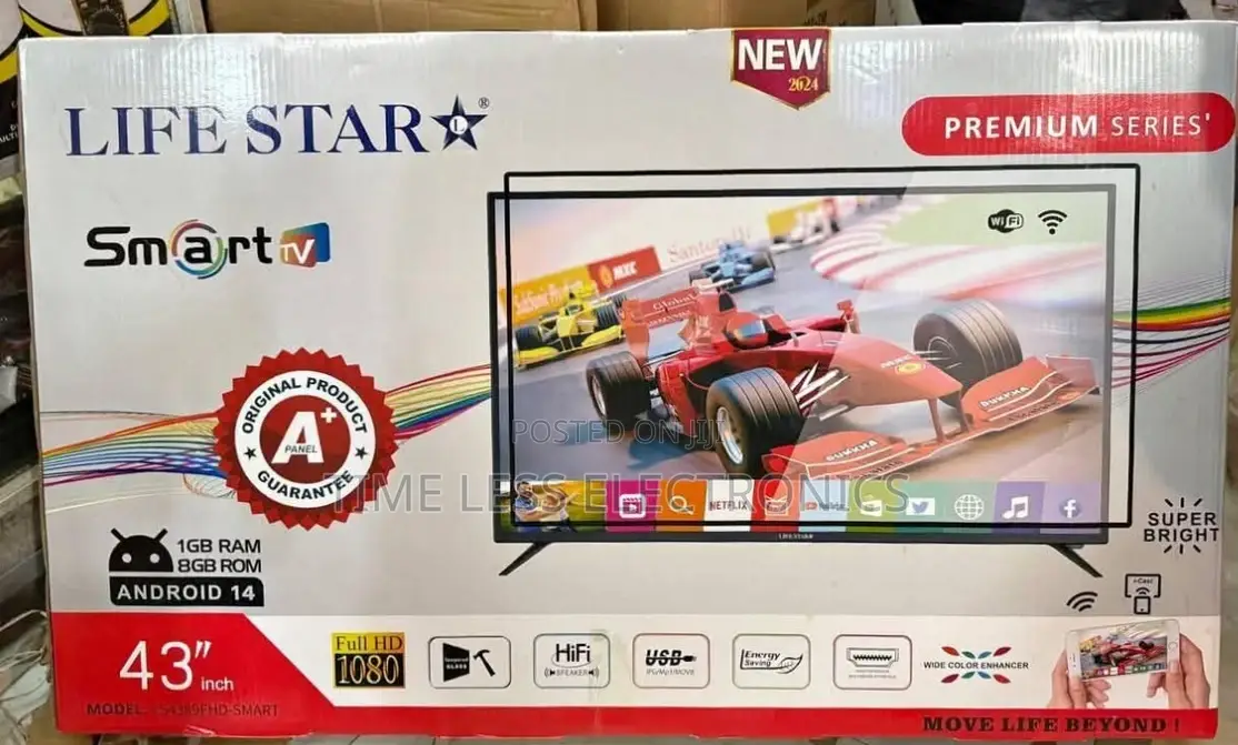 Lifestar 43′′ Smart Tv – Stream. Play. Enjoy!