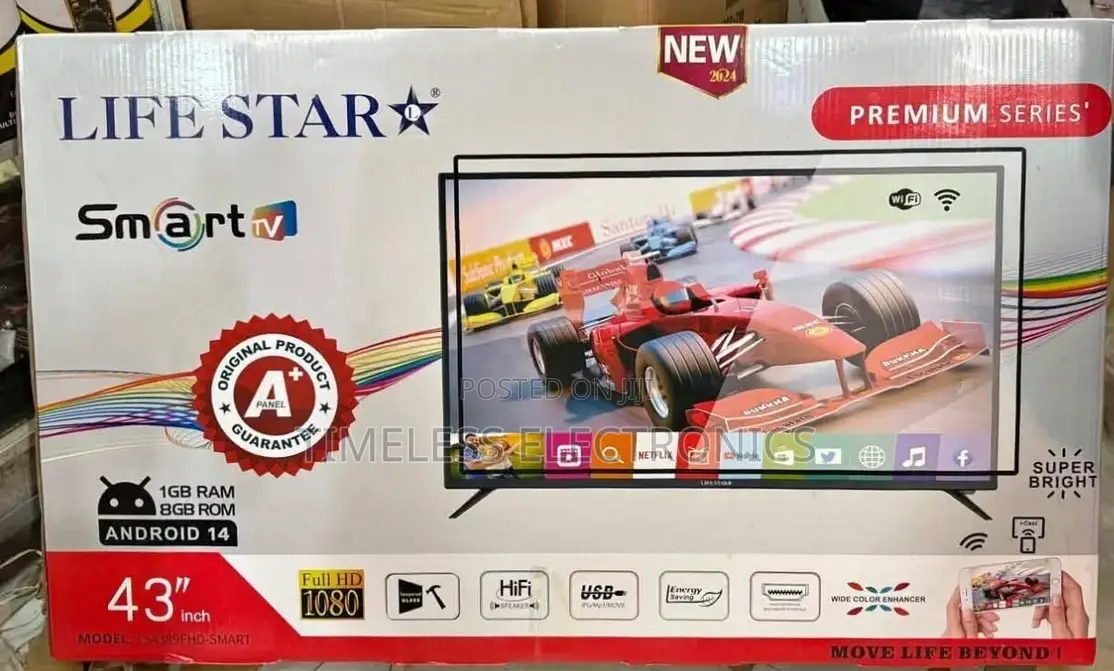 Lifestar 43′′ Smart Tv – Stream. Play. Enjoy!