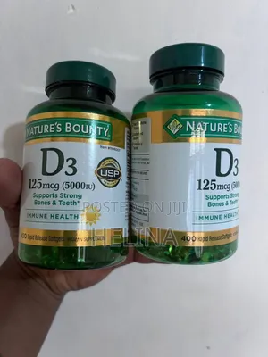 Nature's Bounty Vitamin D3 5000iu for Immune Health 400 Softgels