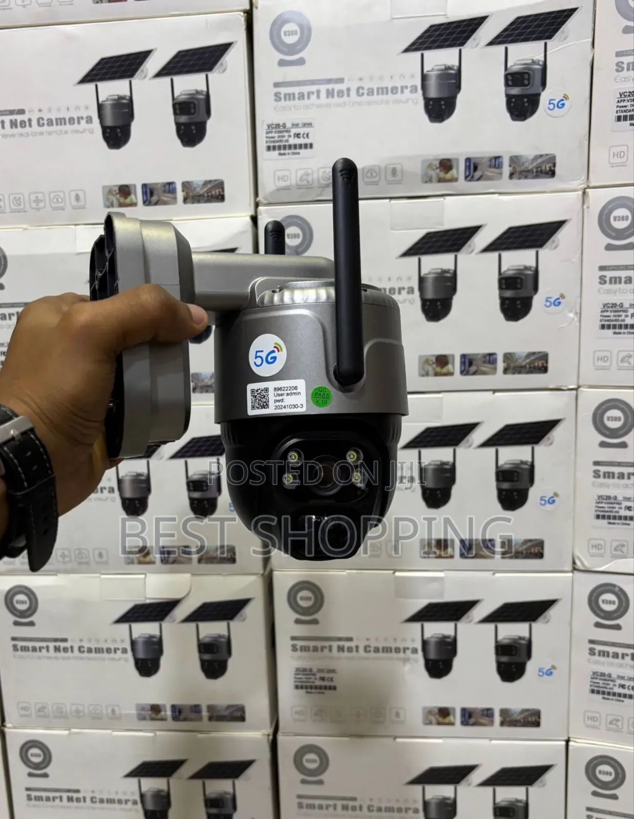 Security Camera Solar Battery በ4g Ethiotele Safaricom Simcard