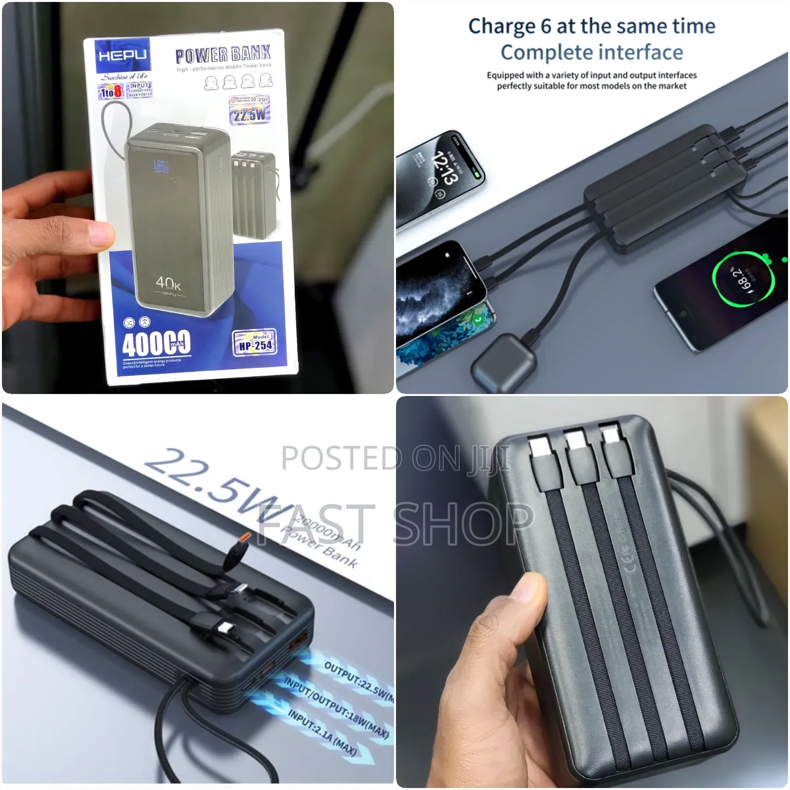 Hepu 40000mah 22.5 Watt Powerank