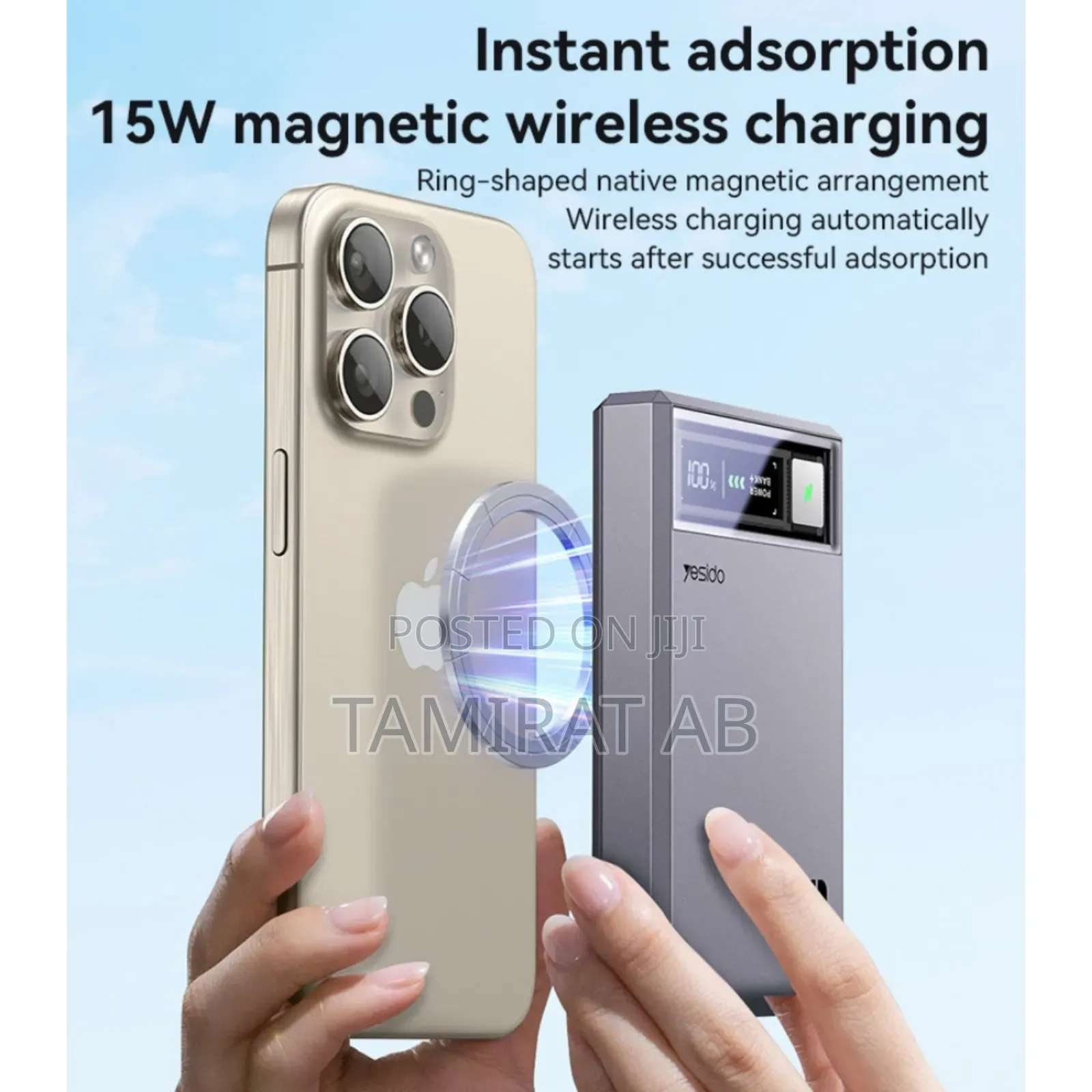 Yesido Yp61 10000mah Magnetic Wireless Charging 22.5w Fast Power Bank