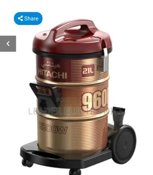 Hitachi Vacuum Cleaner 2200 Watts, 21 Liters,Gray - Cv-960f Ss220