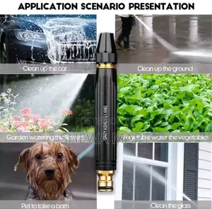 High Pressure Washer Spray Gun, Adjustable Metal Nozzle, Plastic Car